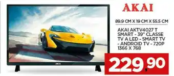 Interspar Aktv4027t 39" hd smart tv wi-fi nero led tv offerta