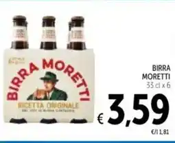 Spazio Conad Birra MORETTI offerta