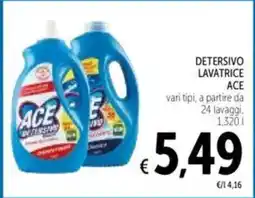 Spazio Conad Detersivo lavatrice ACE offerta
