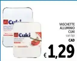 Spazio Conad Vaschette alluminio CUKI offerta