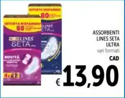 Spazio Conad Assorbenti lines seta ultra offerta
