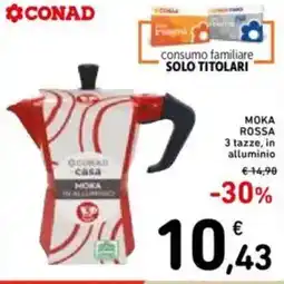 Spazio Conad Moka rossa offerta