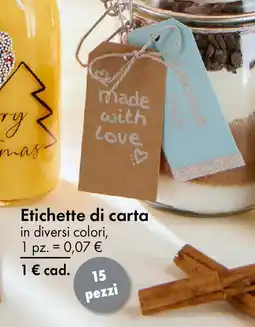 Tedi Etichette di carta offerta