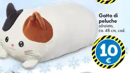 Tedi Gatto di peluche sdraiato offerta