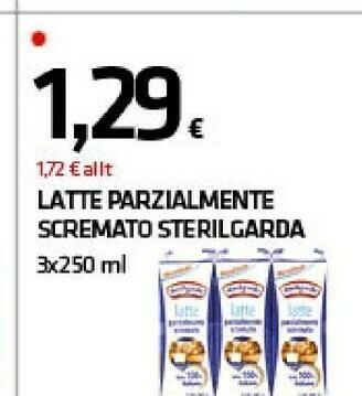 Superconti Latte parzialmente scremato offerta