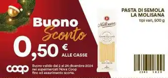 Coop Pasta di semola LA MOLISANA offerta