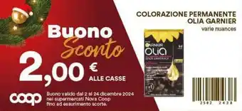 Coop Colorazione permanente olia GARNIER offerta