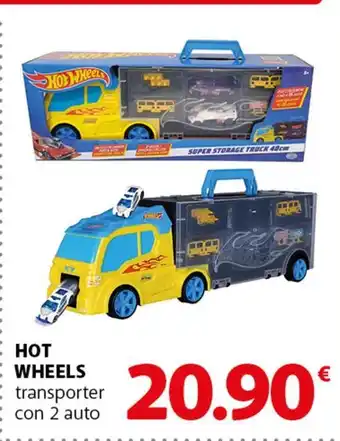 Famila Superstore HOT WHEELS transporter con 2 auto offerta