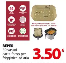 Famila Superstore BEPER 50 vassoi carta forno per friggitrice ad aria offerta