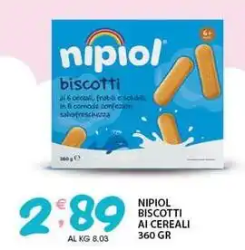 Sisa Nipiol biscotti ai cereali offerta