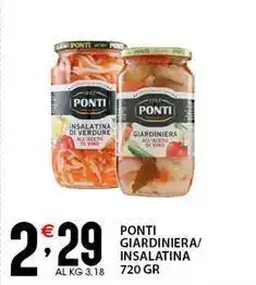 Sisa Ponti giardiniera/ insalatina offerta