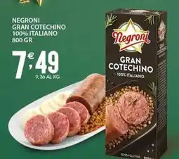 Sisa Negroni gran cotechino 100% italiano offerta