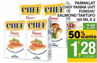 Gecop Parmalat Chef Panna UHT Funghi/Salmone/Tartufo 125ml x 2 offerta