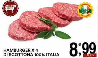 Gecop Hamburger x 4 di Scottona 100% Italia offerta