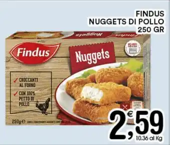 Gecop Findus Nuggets di Pollo 250gr offerta