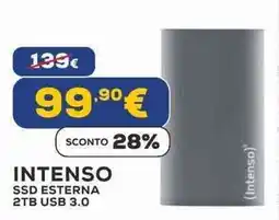 Euronics INTENSO SSD ESTERNA 2TB USB 3.0 offerta