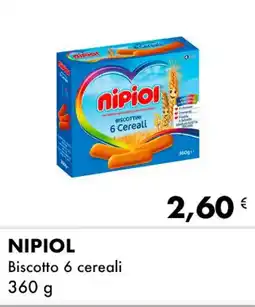 Iper Tosano NIPIOL Biscotto 6 cereali offerta