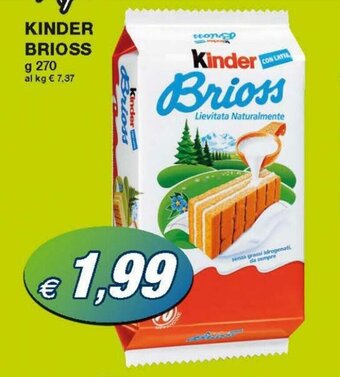 Prix Quality Kinder Brioss 270g offerta