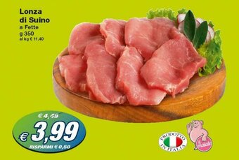 Prix Quality Lonza di Suino 350g offerta