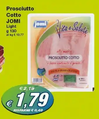 Prix Quality Jomi Prosciutto Cotto 130g offerta