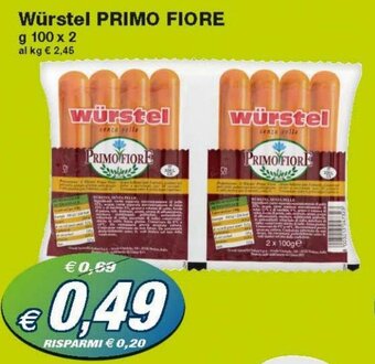 Prix Quality Primo Fiore Würstel 100g x 2 offerta