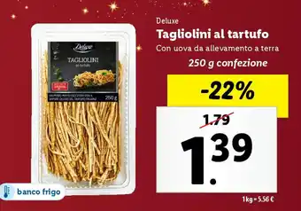 Lidl Deluxe Tagliolini al tartufo offerta