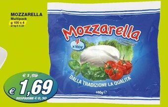 Prix Quality Mozzarella 100g x 4 offerta