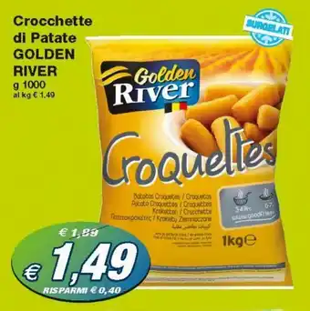 Prix Quality Golden River Crocchette di Patate 1000g offerta