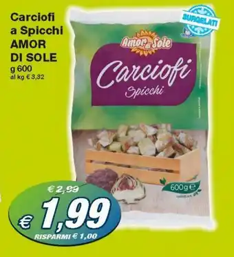 Prix Quality Amor di Sole Carciofi a Spicchi 600g offerta