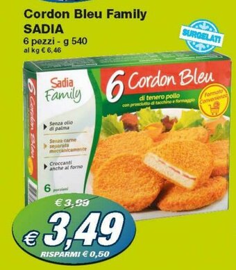 Sadia Cordon Bleu family 6 pezzi 540g