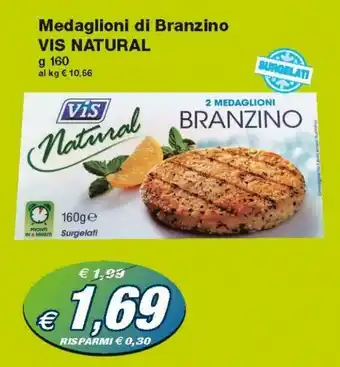 Vis Natural Medaglioni di Branzino 160g