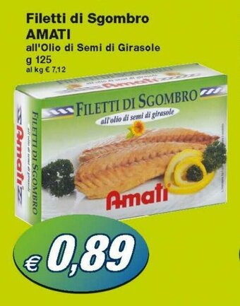Prix Quality Amati Filetti di Sgombro 125g offerta