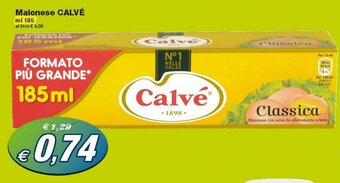 Prix Quality Calvé Maionese 185ml offerta