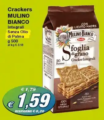 Prix Quality Mulino Bianco Crackers 500g offerta