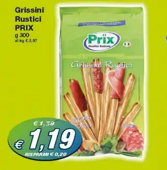 Prix Quality Prix Grissini Rustici 300g offerta