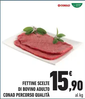 Conad City Fettine scelte di bovino adulto CONAD PERCORSO QUALITÀ offerta