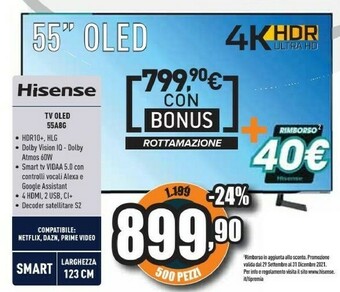 Unieuro Tv oled 55a8g offerta