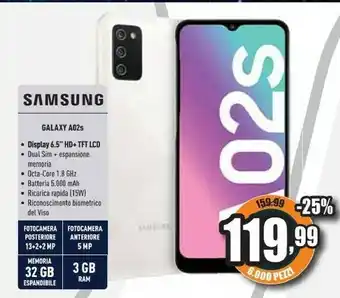 Unieuro Galaxy a02s offerta
