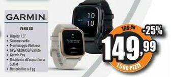 Unieuro Venu sq lcd 3,3 cm (1.3") grigio gps (satellitare) offerta