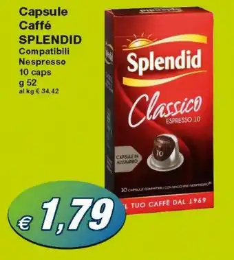 Splendid Capsule Caffè 10 caps 52g