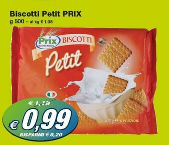 Prix Quality Prix Biscotti Petit 500g offerta