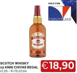 Mercatò Scotch whisky 12 anni CHIVAS REGAL offerta