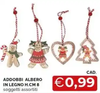 Mercatò Addobbi albero in legno offerta