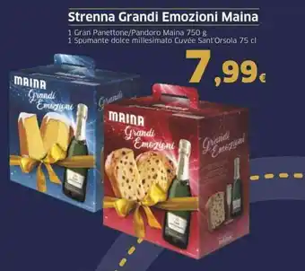 Sigma Strenna grandi emozioni MAINA offerta