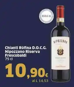 Sigma Chianti Rufina D.O.C.G. Nipozzano Riserva Frescobaldi offerta