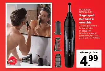 Lidl SILVERCREST PERSONAL CARE Regolapeli per naso e orecchie offerta