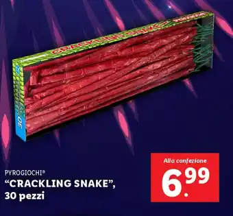 Lidl PYROGIOCHI "CRACKLING SNAKE", 30 pezzi offerta