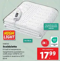 Lidl SANITAS Scaldaletto offerta