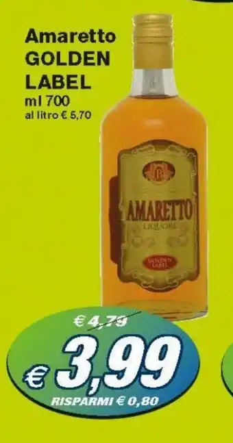Prix Quality Golden Label Amaretto 700ml offerta