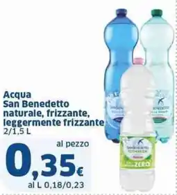 Sigma Acqua san benedetto naturale, frizzante, leggermente frizzante offerta